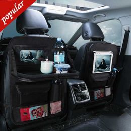 New Universal Car Seats Organiser with Tray Tablet Holder Multi-Pocket Storage Automobiles Interior Stowing Tidying Car Accessories