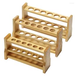 High Quality Wooden Test Tube Rack Color 6 And 12 Holes 10ml 25ml 50ml 100ml