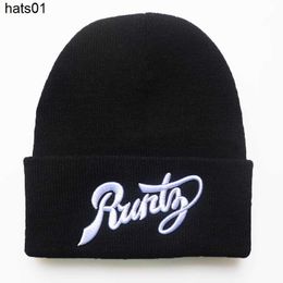 High grade three-dimensional embroidery runty knitted hat hip hop wool hat warm student autumn and winter men's and women's hat