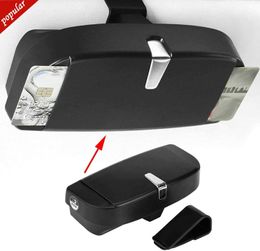 Large Capacity Car glasses case with clip with Sun Visor and Clip - Multi-Functional Storage Box