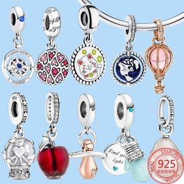 925 sterling silver charms for pandora Jewellery beads Dangle Night Light Bulb Baby Pacifier Bead