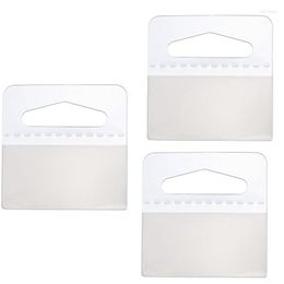 Hooks Adhesive Hang Tag 1-1/2 X Inch Slot Display Clear Folding Labels For Store