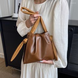 Evening Bags High Quality Women PU Shoulder Bag Top Brand Crossbody Lady Purses Handbags Plicated Designer Satchel Shopper Handle