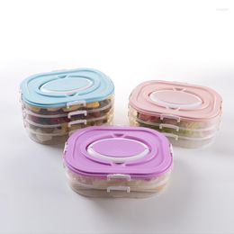 Dinnerware Sets Storage Box Freezer Case Salad Container Grade PP Multi-layer Portable Refrigerator Take-away Child Lunch Ware