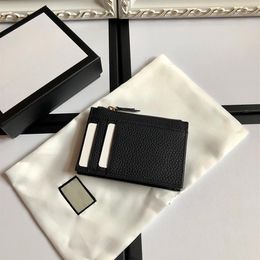 Top quality luxurys designers key wallets women real Leather square keychain wallet purse card holders mens with box292U