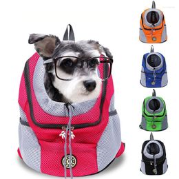 Dog Car Seat Covers Pet Backpack Shoulder Bag Chest Out Portable Travel Breathable Pup Bags Supplies Universal Travelling Carrier Basket