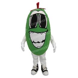 Halloween Green Pepper Mascot Costume Simulation Cartoon Character Outfits Suit Adults Outfit Christmas Carnival Fancy Dress for Men Women