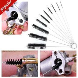 New 10PCS Bottle Tube Cleaner Set Carburetor Carbon Dirt Jet Remove Cleaning Brushes Tools for Automobile and Motorcycle Tubing