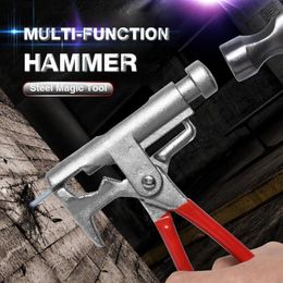 Hammer MultiFunction Hammer Steel Magic Tool Screwdriver Electrical Nail Gun Pipe Pliers Wrench Clamps Pincers