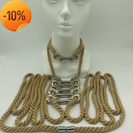 Massage 5m/10m/20m Fetish Bdsm Bondage Cotton Rope with Metal Lock Adult Games Erotic Binding Rope for Women Couples SM Sex Toys