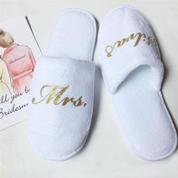 personalized Bridesmaid slippers wedding bridal shower party gift maid of honor gifts 1 pair lot 231Q