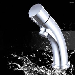 Bathroom Sink Faucets High Quality Quick Opening Brass Basin Faucet Deck Mounted Single Handle Hole Water Tap Waterfall Hardware