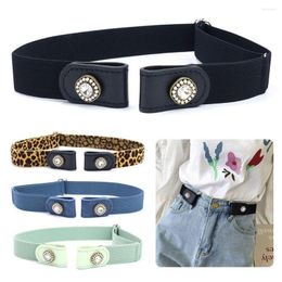 Belts Pants Decoration Clothes Accessories Lazy No Buckle Invisible Elastic Waist Belt Stretch Buckless