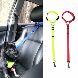 Dog Car Seat Covers Pet Products Universal Practical Cat Safety Adjustable Belt Harness Leash Puppy Travel Clip Strap Leads