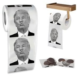 Tissue Creatively150 Sheets Donald Trump Or Joe Biden Pattern Toilet Roll Paper Novelty Gift Bathroom Paper Towel Funny Home Paper