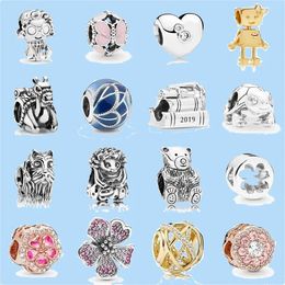 925 charm beads accessories fit pandora charms Jewellery Butterfly Love Heart Bead Blue Turquoise Crysta Charm