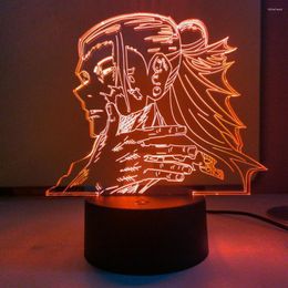 Night Lights Anime Lamp Getou Suguru Light Jujutsu Kaisen Led For Birthday Gift Nightlight Home Decoration