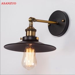 Wall Lamp American Retro Iron Lamps Industrial Indoor Lighting Home Decor Loft Cafe Resturant Living Room Kitchen Bar Sconce