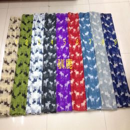 deer Print Scarf 2016 Women New Fashion Reindeer Pattern Shawls Wrap Hijab Whole 10pcs LOT 268S