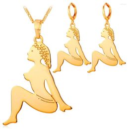 Necklace Earrings Set Collare African Dubai For Women Gold/Silver Colour Summer Jewellery Elegant Mermaid Sets S262