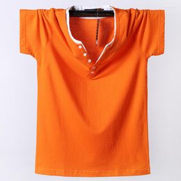 Men's T Shirts Plus Size 8XL 7XL 6XL Men Big Tall T-shirt Short Sleeves Oversized Large Tee Summer Fit Shirt Button High Quantity
