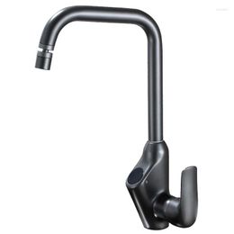 Kitchen Faucets Sink Mixer Brass Taps Temperature Display & Cold Single Lever Handle Gun Grey/Chrome/Black Deck Mounted