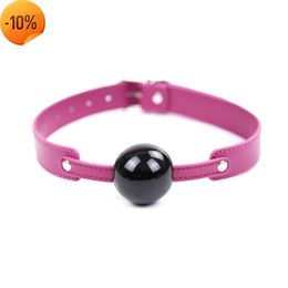 Massage Slave Bondage Adjustable Strap Harness with Open Mouth Soft Silicone Gag Ball Sex Toys for Fetish Extreme Bdsm Oral Flirting