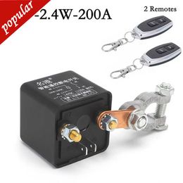 New 12V 250A Universal Battery Switch Relay Integrated Wireless Remote Control Disconnect Cut Off Isolator Master Switches