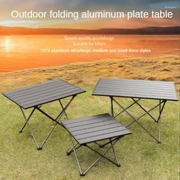 Camp Furniture Outdoor Aluminum Alloy Folding Table Camping Picnic Portable Barbecue Stall