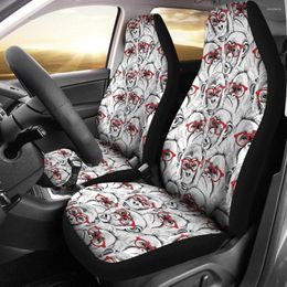 Car Seat Covers Chimp Monkey Pattern Print Cover Set 2 Pc Accessories Mats