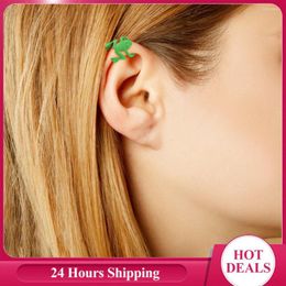 Backs Earrings Ear Bone Clip Simple Frog Cuffs No Piercing For Women Girls Fake Cartilage Retro Cuff