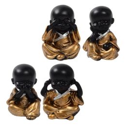 Party Decoration Small Praying Buddha Figure Statue Attractive Sculpture Resin Art Craft Decor