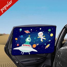 New 2023 Universal Car Sun Shade Cover UV Protect Curtain Side Window Sunshade Cover for Baby Kids Cute Cartoon Car Styling Summer