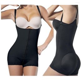 Women's Shapers Lady Latex Zipper Bodysuit One Piece Shapewear Waist Trainer Control Underbust BuLifter Body Shaper Underwear