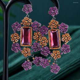 Dangle Earrings Kellybola Luxury Gorgeous Original DIY For Women CZ Wedding Bridal Jewellery Gift Nigerian Qatar