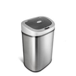 Waste Bins Nine Stars 211 Gallon Stainless Steel Trash Can Motion Sensor Touchless Kitchen 230512