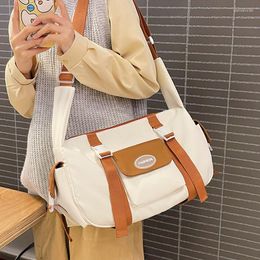 Evening Bags Women Shoulder Crossbody Bag Korean Large Canvas Messenger For Student 2023 Brand Book Nylon Female Handbag Satchels