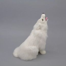 Simulating Fur Animals Wolf Home Furnishings Doll Static Animal Models