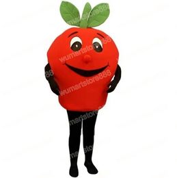 Halloween Red Apple Mascot Costume Cartoon Theme Character Carnival Festival Fancy dress Adults Size Xmas Outdoor Advertising Outfit Suit