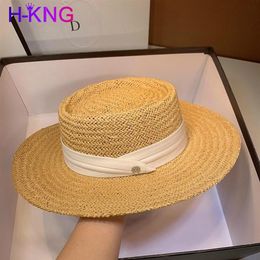2021 Summer Women Wide Brim Straw Hat Fashion Chapeau Paille Lady Sun Hats Boater Wheat Panama Beach Hats Chapeu Feminino Caps269D