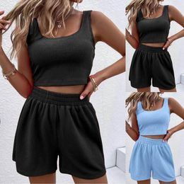Gym Clothing Two Piece Outfits Women Summer Shorts Sets 2 Sleeveless Matching Swimsuit Cover Up Bathing Suit Bras For D Cup