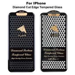 Cut Edge Luxury Tempered Glass For iPhone 14 12 Pro Max Screen Protector iPhone 13 11 iphone14 Plus X R XS S XR Full Cover Film