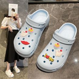 Womens sandals new style stepping on feeling non-slip fashion hole shoes nurse platform casual toe sandals womens HA2217-5-01