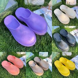 new luxury brand designer sandal Women man platform perforated sandals slippers made of transparent materials fashionable sexy lovely sunny beach woman 35-43