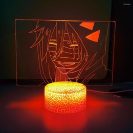 Night Lights Anime 3d Lamp Angel Of Slaughter Zack Light For Bedroom Decor Child Kids Birthday Gift Manga Drop Ship