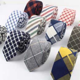 Commercial Cotton Tie Classical Colour Rainbow Stitching Necktie Lovely Striped Mens Narrow Neckties Designer Handmade Ties322K