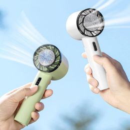 Fans Portable Hand Fan Semiconductor Refrigeration Cooling 1200/2200mAh Battery USB Rechargeable Mini Handheld Fan Air Cooler Outdoor