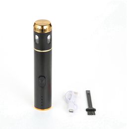 Latest Colourful Aluminium Smoking USB Electric Easy Maker Filling Port Dry Herb Tobacco Grind Spice Miller Grinder Portable Preroll Rolling Cigarette Holder