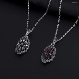 Chains Trendy Vintage Luxurious Antique Silver Plated Nakelace 2 Colour For Women Girl Retro Cute Necklace Jewellery Bijoux