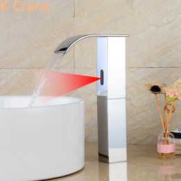 Bathroom Sink Faucets Motion Sensor Faucet Touchless Infrared Sense Tap Basin Smart Musluk Battery Automatic Luxury Brass Grifo